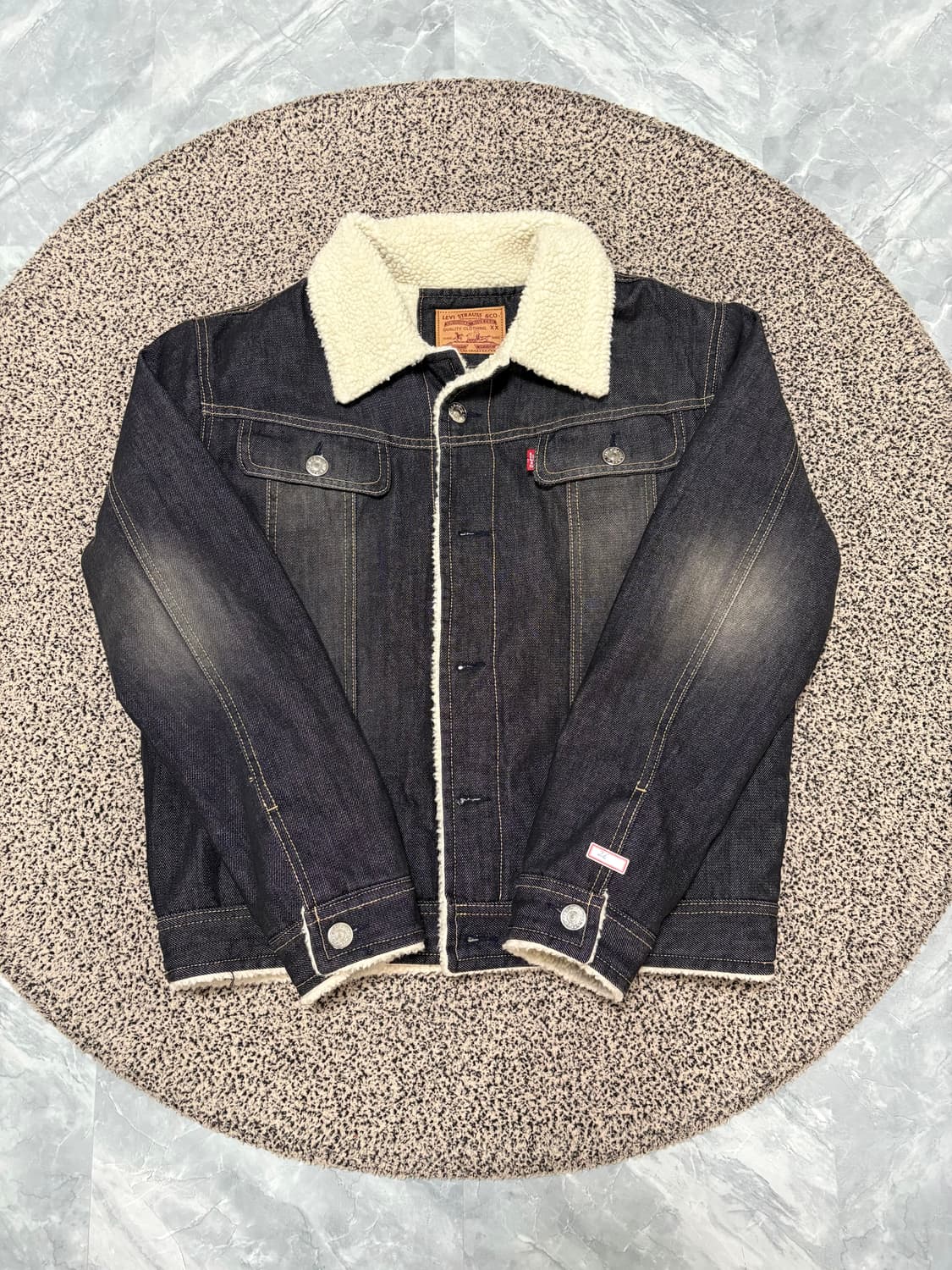 리바이스 워싱 데님 양털 자켓 상품이미지1