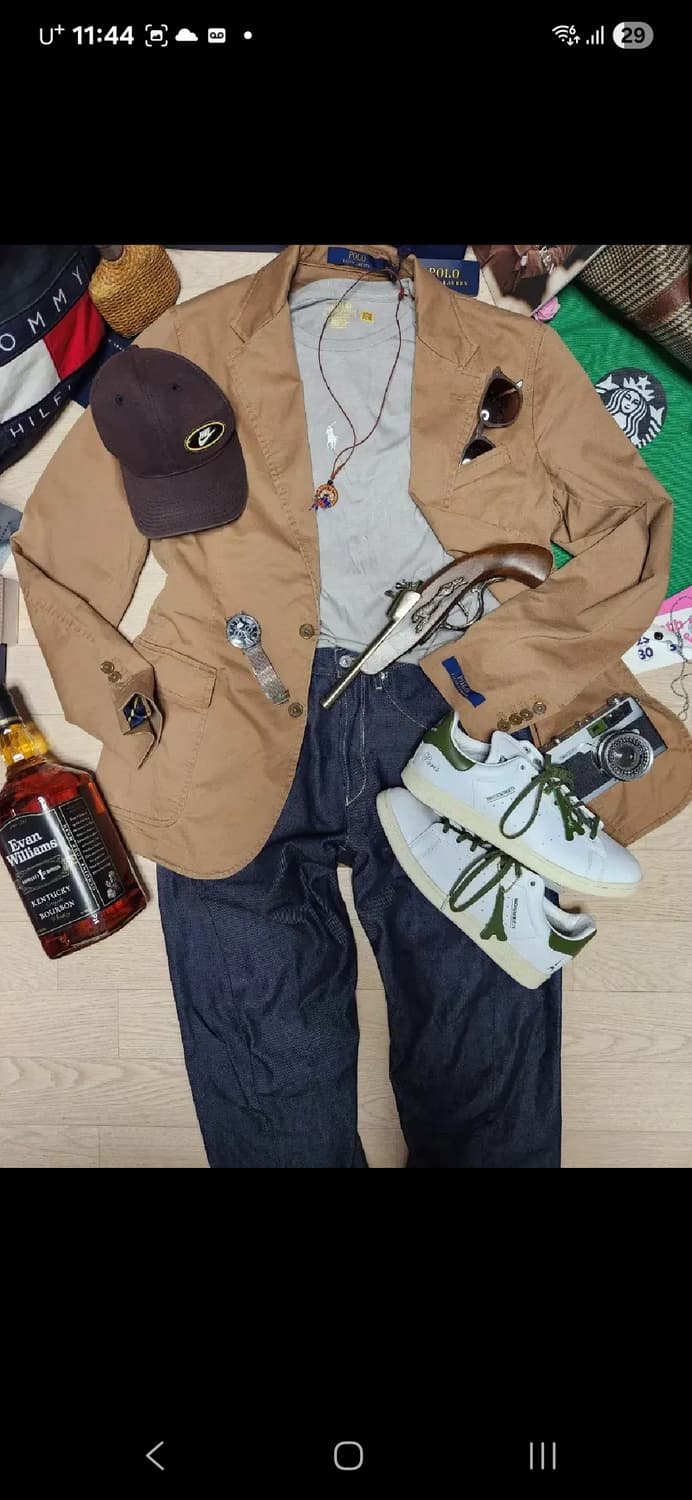(새상품)폴로 랄프로렌 브라운 치노 자켓 블레이저 수트 정장 상품이미지3