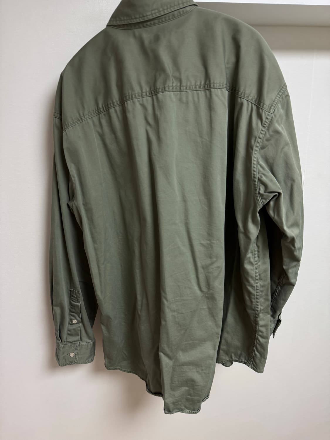 [XL] 유니클로 트윌 오버셔츠 긴팔 (올리브) 상품이미지5