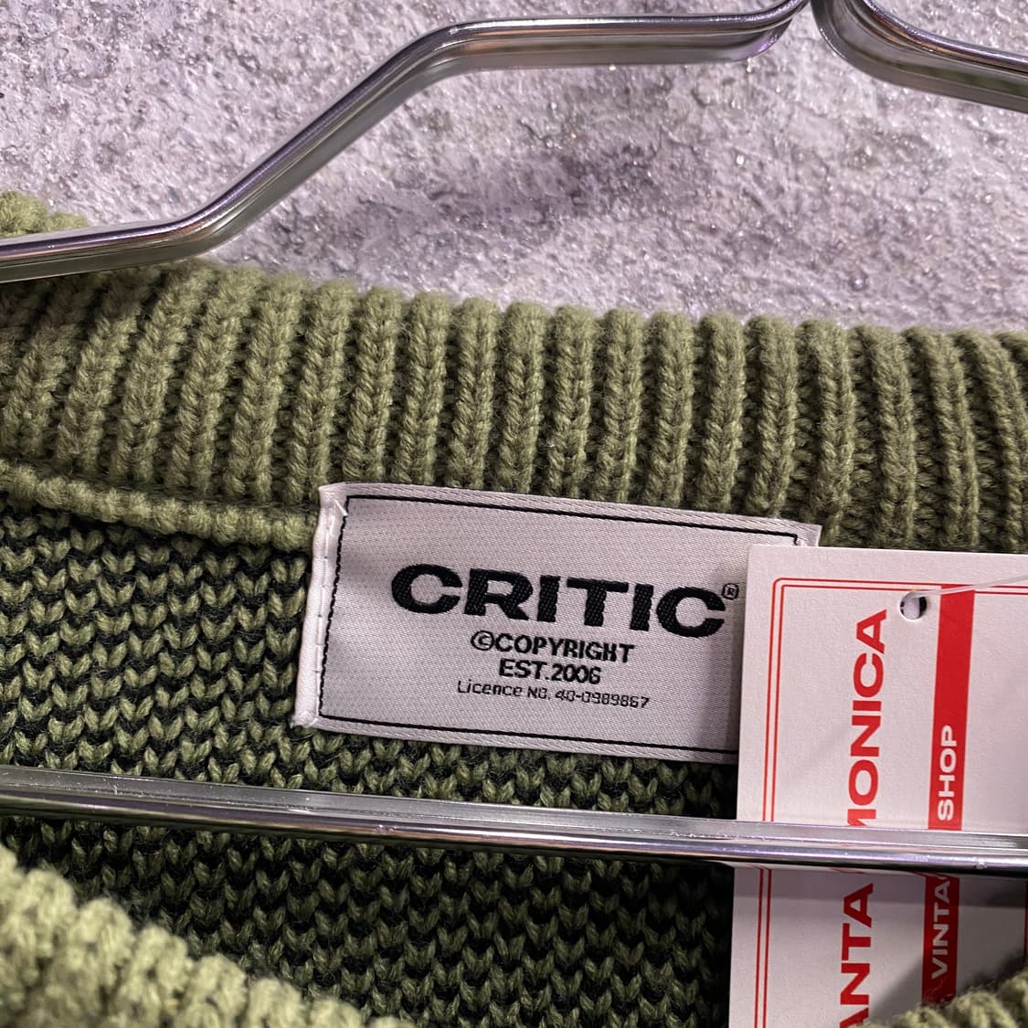 크리틱 스카웃보이 카키 올리브 니트 스웨터 B4219  상품이미지5