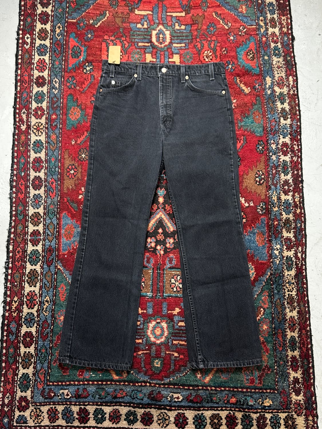 90’s USA Made 리바이스 517 블랙 오렌지탭 부츠컷 상품이미지1