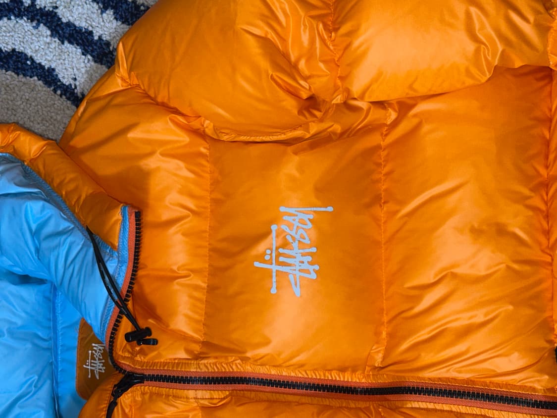 스투시 마이크로 립스탑 다운파카 오렌지 상품이미지5