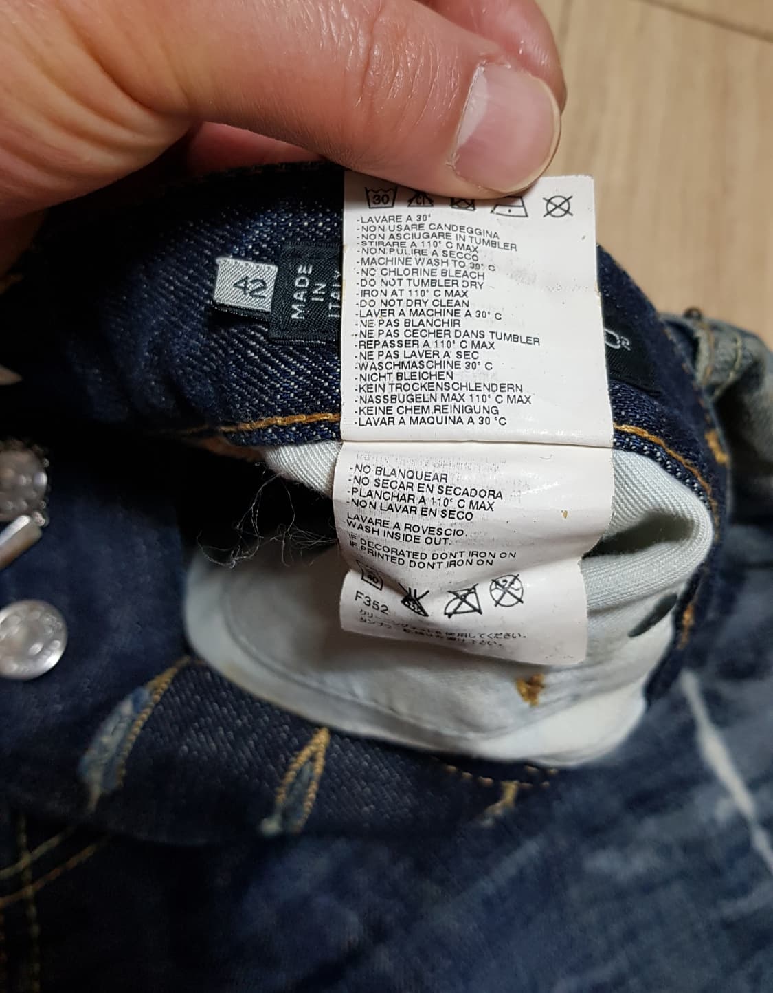 디스퀘어드 11ss 페인트 체인바이커 남, 녀 겸용 42 상품이미지9