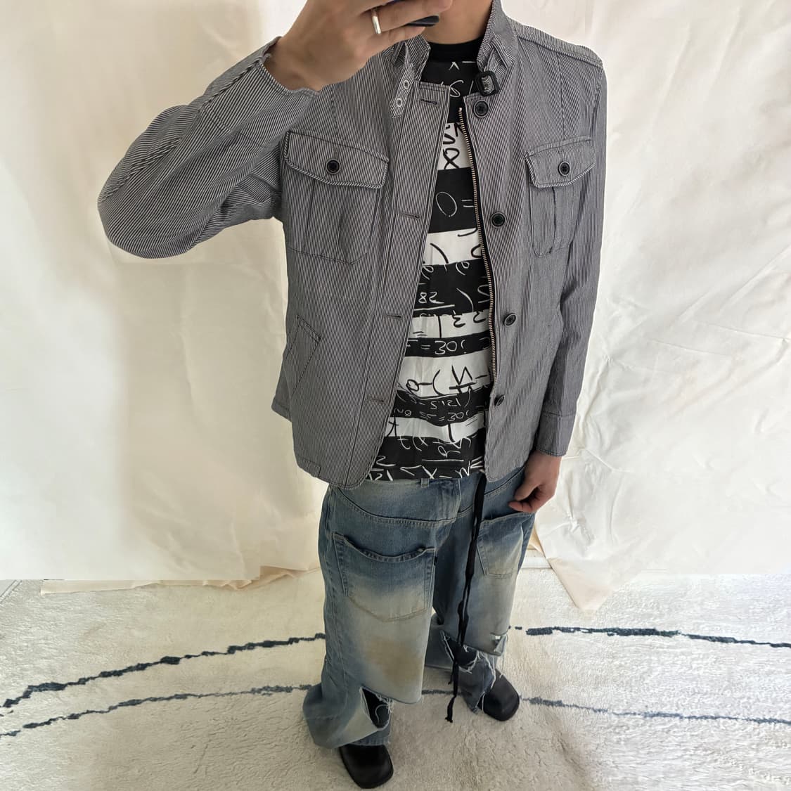 Hickory Stripe Chore Jacket 상품이미지2