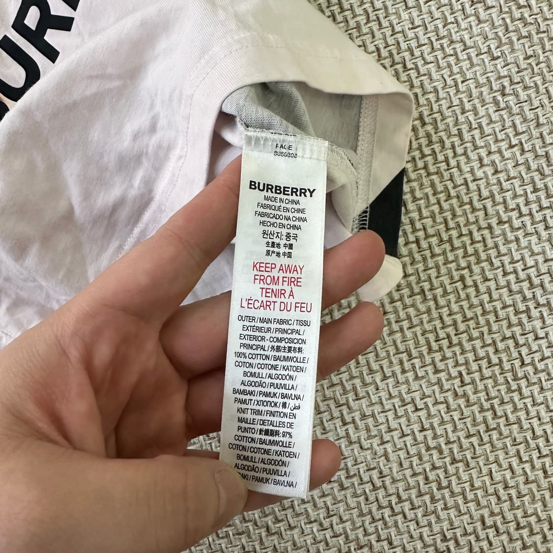 6Y 버버리 키즈 사슴 디어모티브 반팔 0420D 상품이미지3