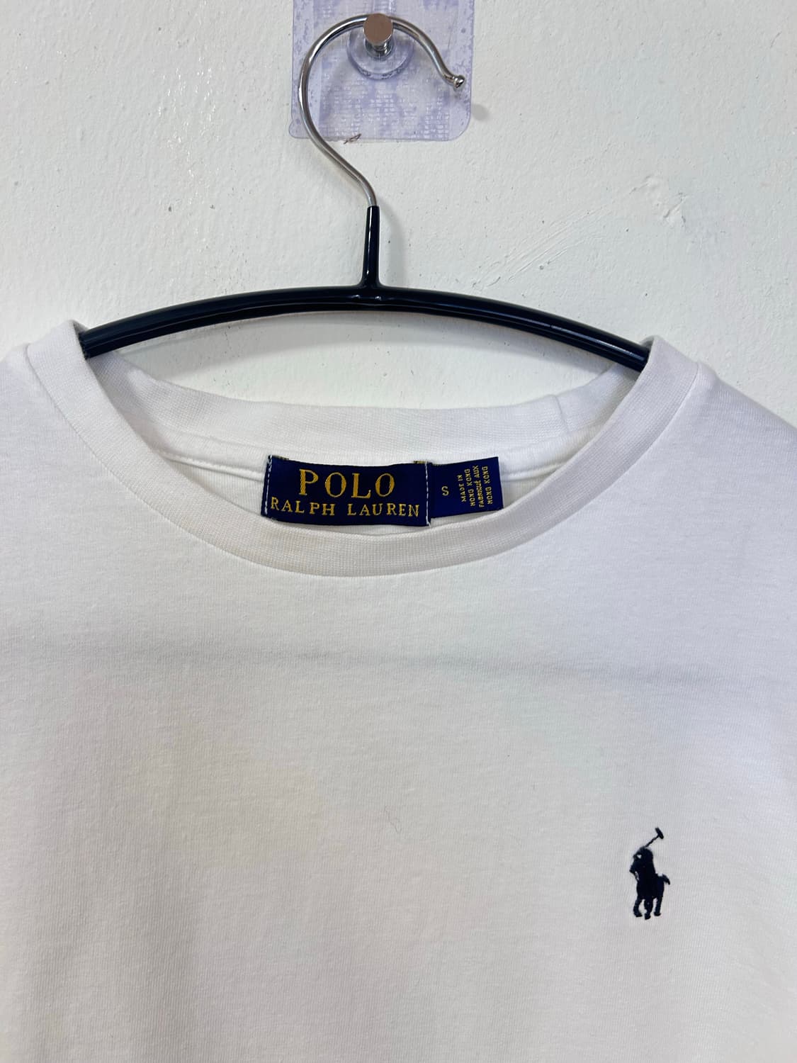 폴로 랄프로렌 화이트 반팔티 S 상품이미지2