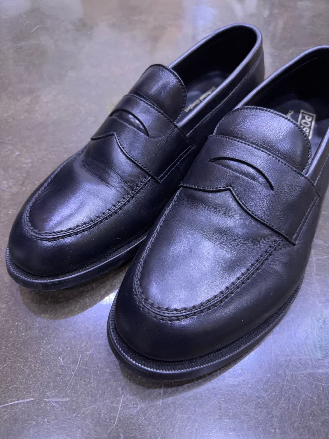 포스트맨 블랙 레더 페니로퍼 255 상품이미지3