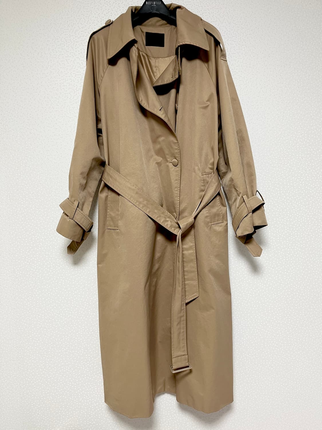 몸빼 롱 트렌치코트 상품이미지6
