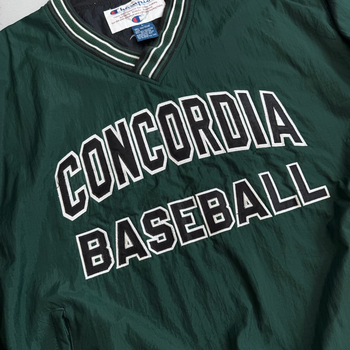 챔피온 00s 콘코르디아 베이스볼 웜업 바람막이 자켓 상품이미지4