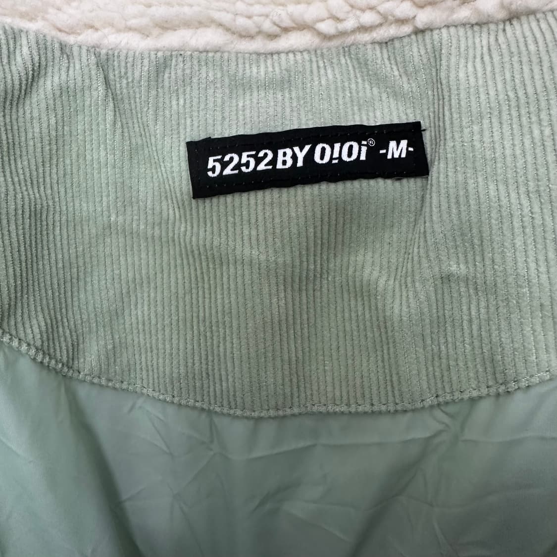 0!0i 오아이오아이 코듀로이 패딩 점퍼 민트 M 상품이미지7