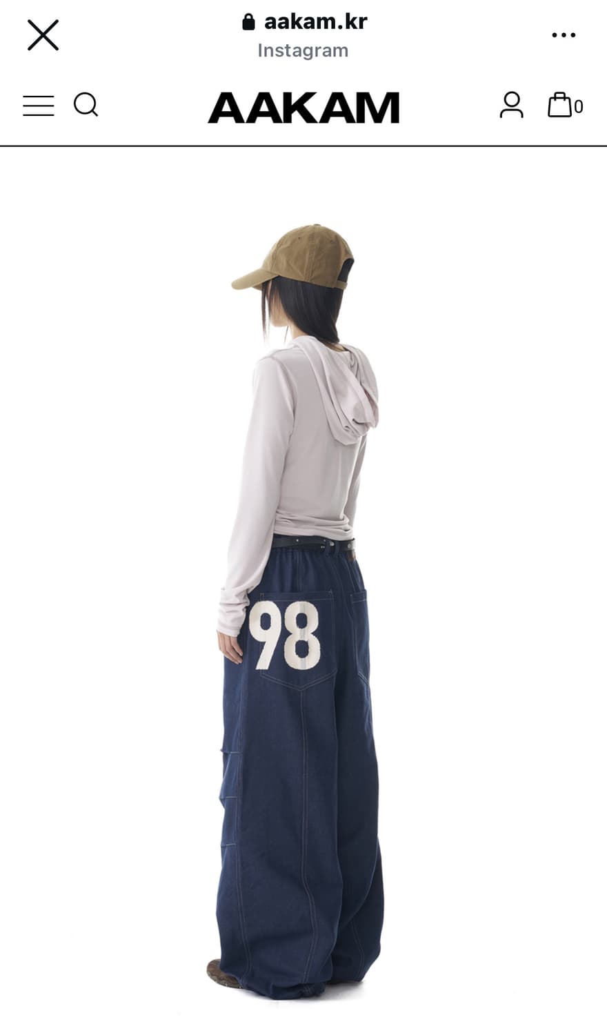 아캄 Aakam : 98 Printed 데님 (blue) 상품이미지1