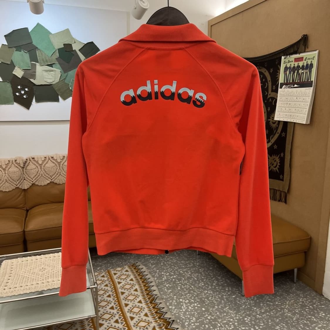 아디다스 희귀 레트로 키치 벨벳 레이싱 집업 M C10865 상품이미지4