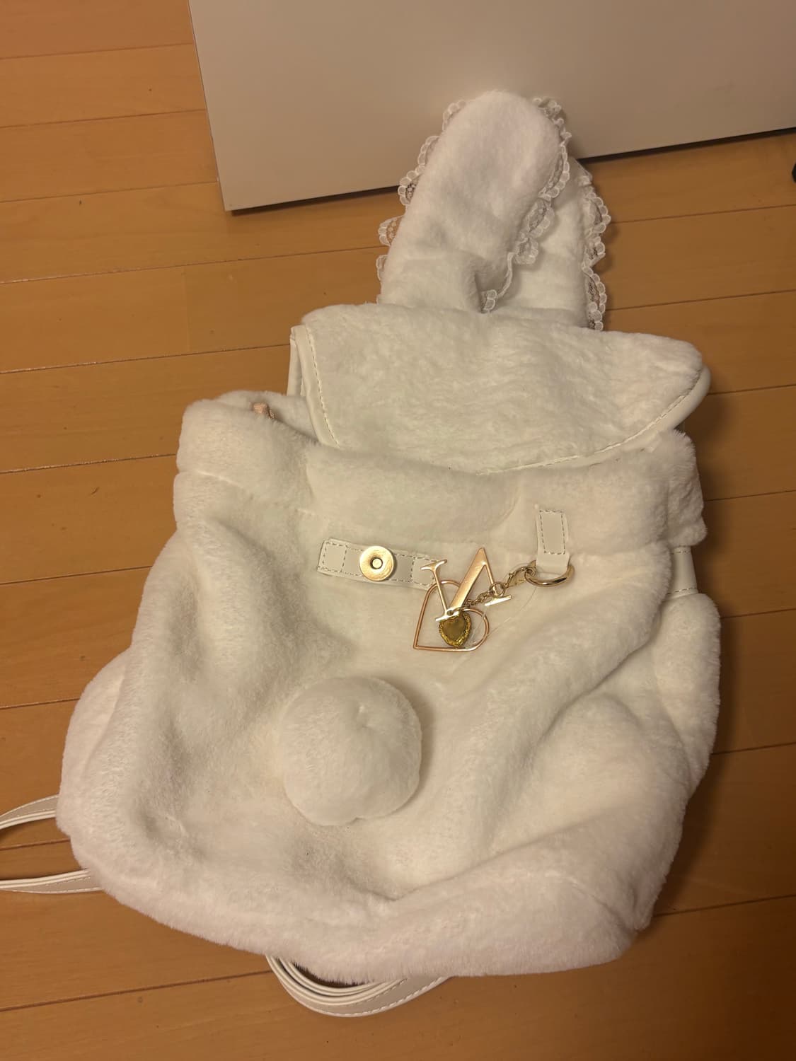 Noemi 토끼 귀 퍼 백팩 히메갸루 양산형 로리타 일본 빈티지 상품이미지1