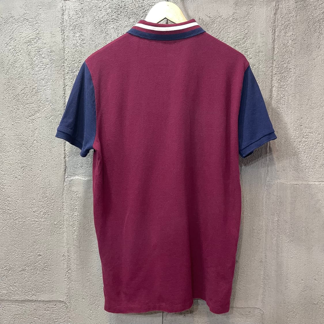 폴로 랄프로렌 버건디 빅포니 카라 티셔츠 상품이미지4