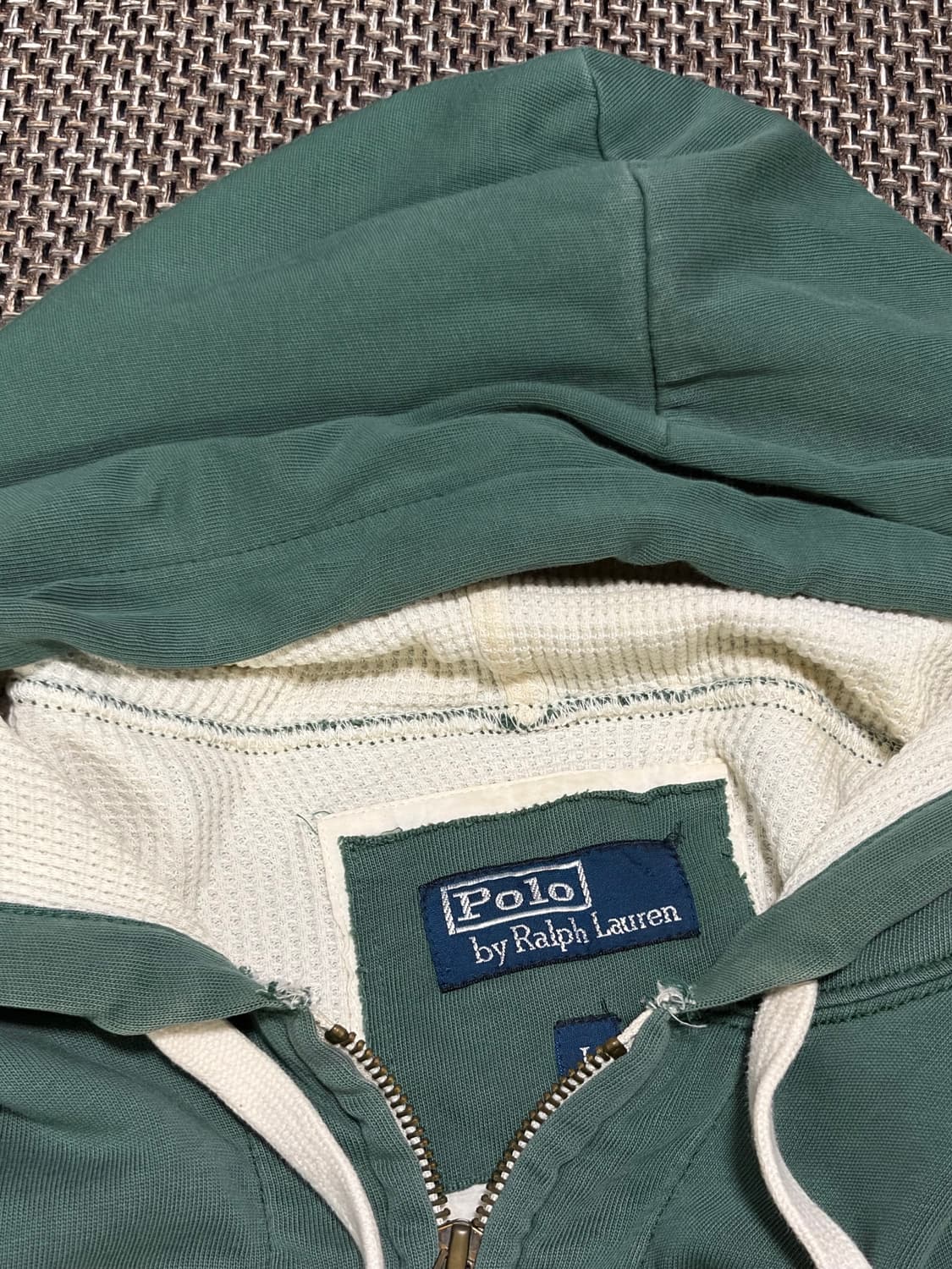 폴로 랄프로렌 빈티지 파커 그린 탑스 후드집업 상품이미지6