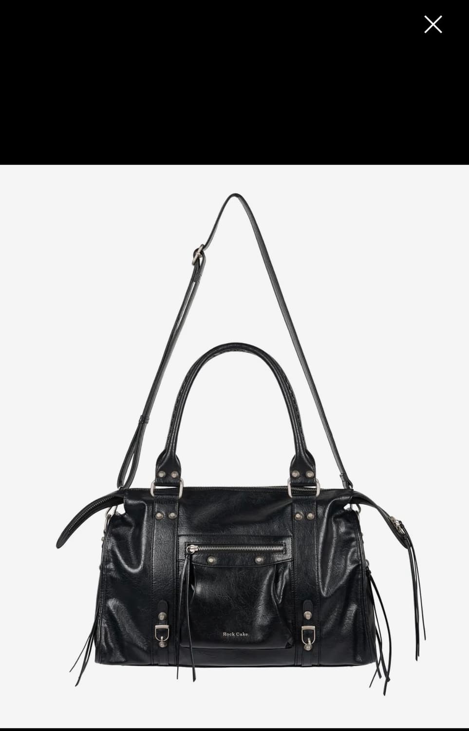Rockcake 락케이크 Big Diaz Bag black 숄더백 검정 상품이미지1