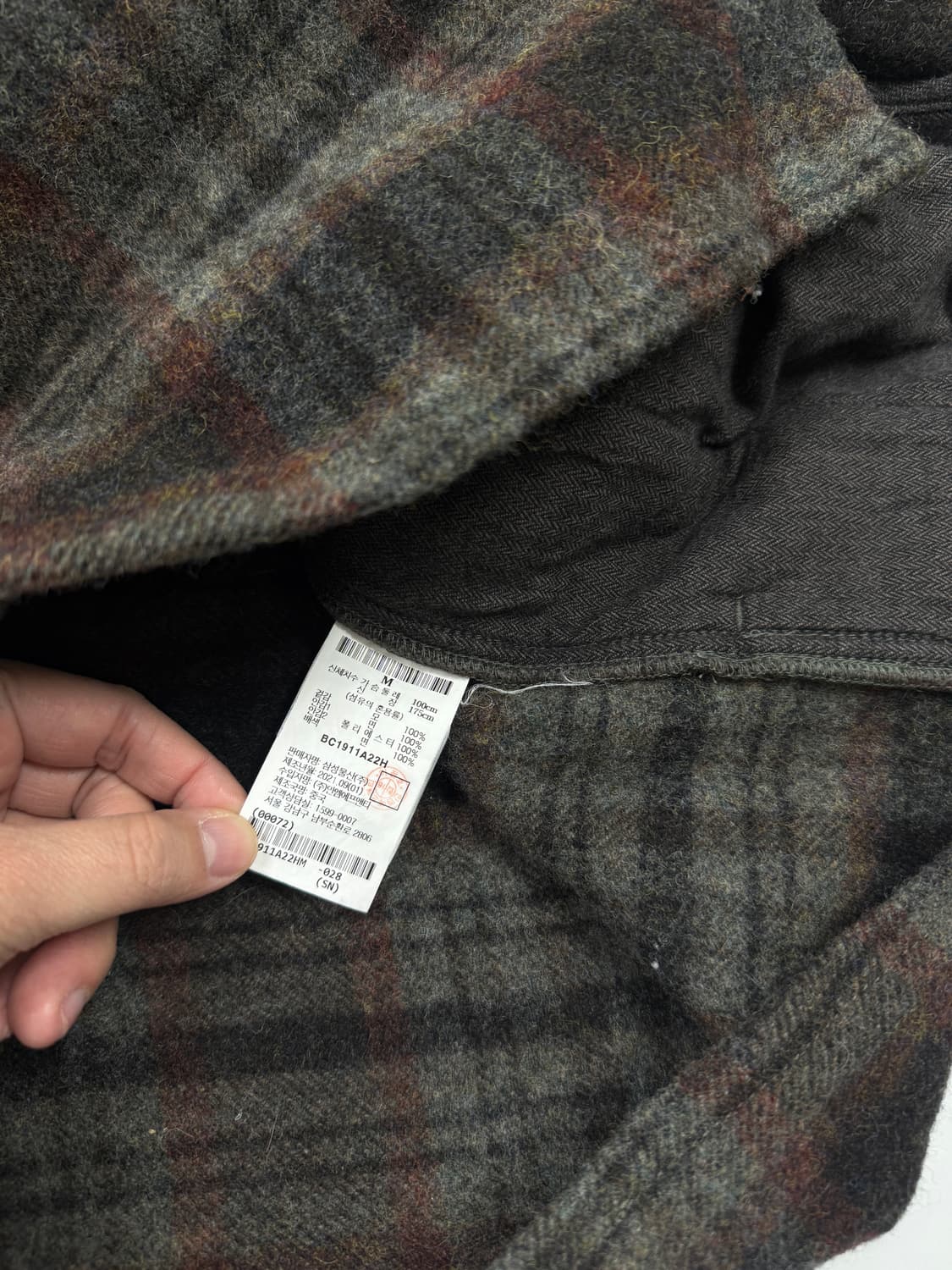 빈폴 울 블랜드 체크셔츠 자켓 상품이미지6