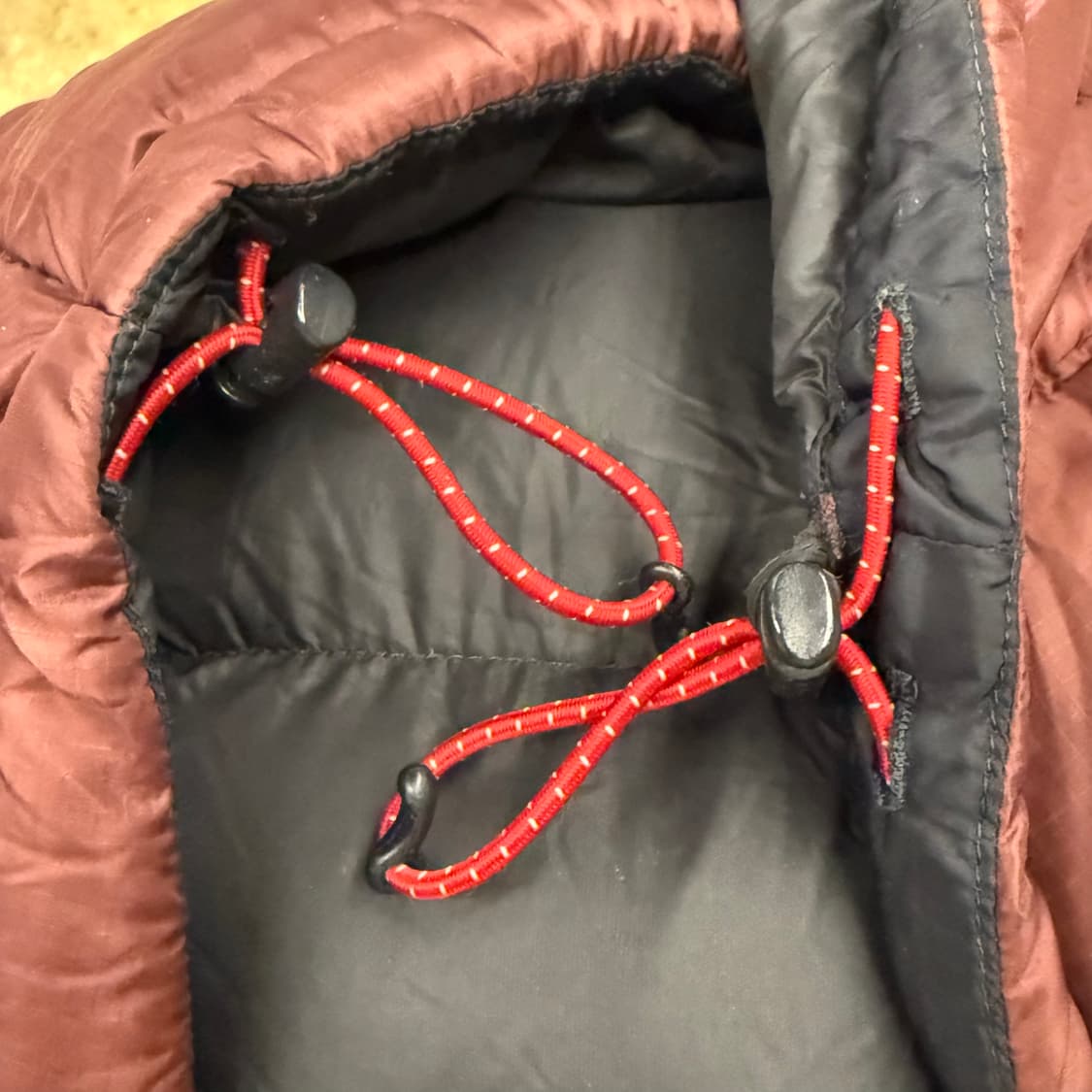 [정품/95] 노스페이스 눕시 패딩 버건디 b19 상품이미지7