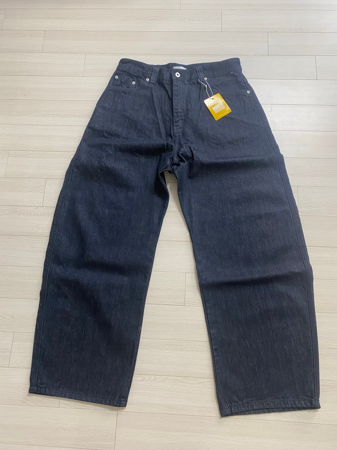 USA 커브드 데님 팬츠 L 새상품 상품이미지3
