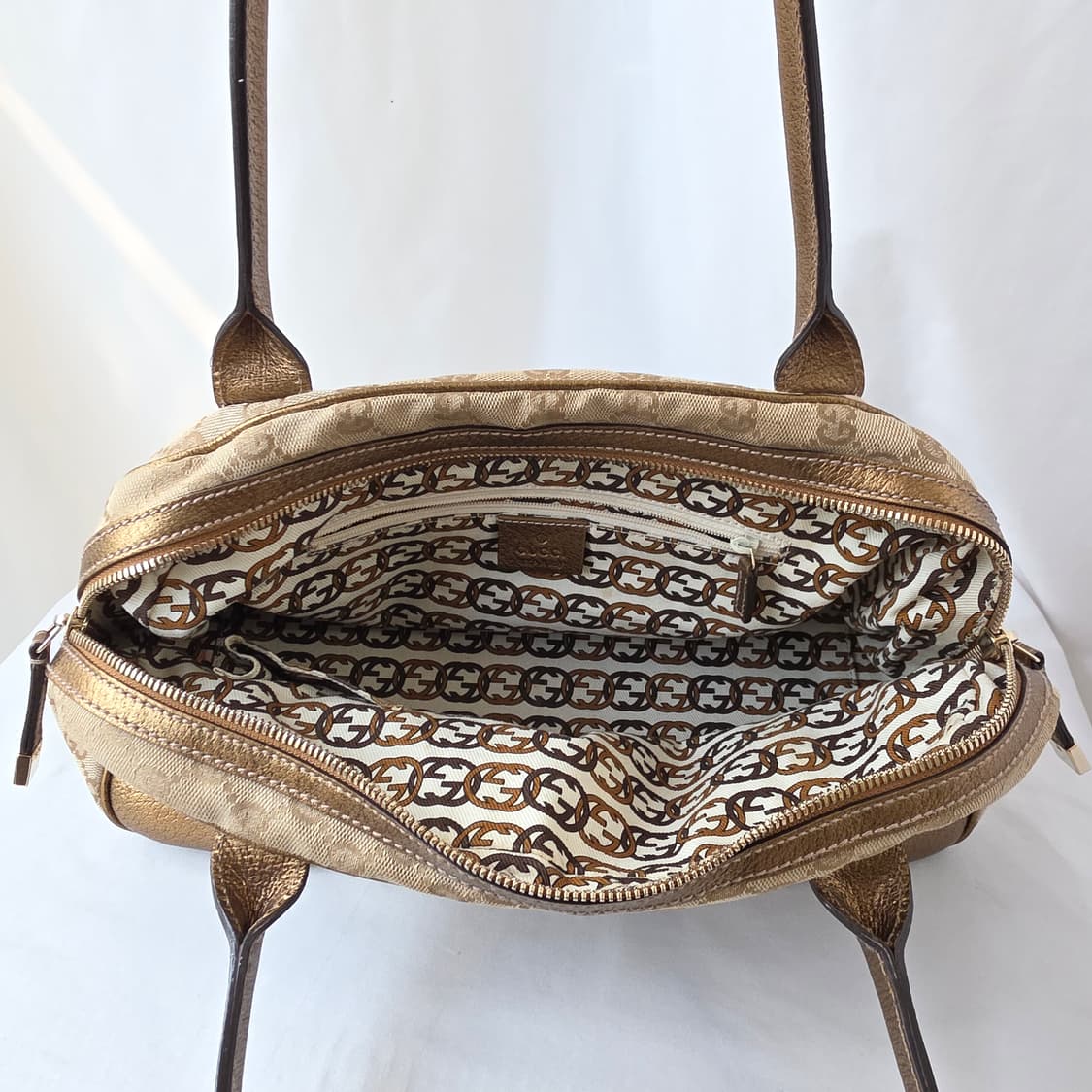 [정품 GUCCI] 구찌 GG캔버스 쟈가드 숄더백 바게트백 상품이미지7