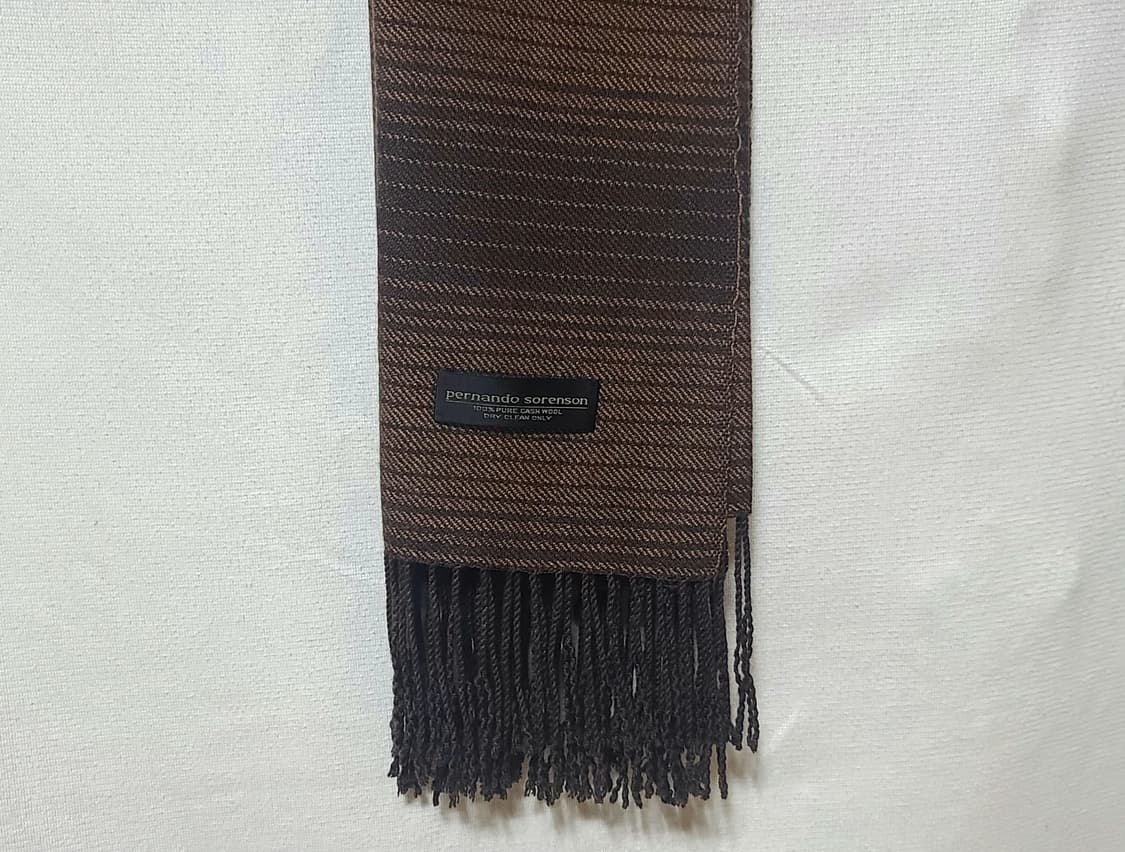 페르난도 소렌슨 캐시미어 머플러 브라운 상품이미지5