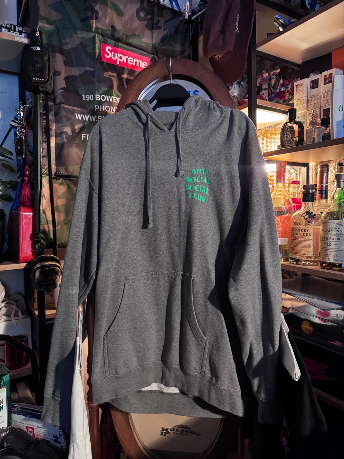 Xl 안티소셜소셜클럽 스네이크 후디 그레이 상품이미지2
