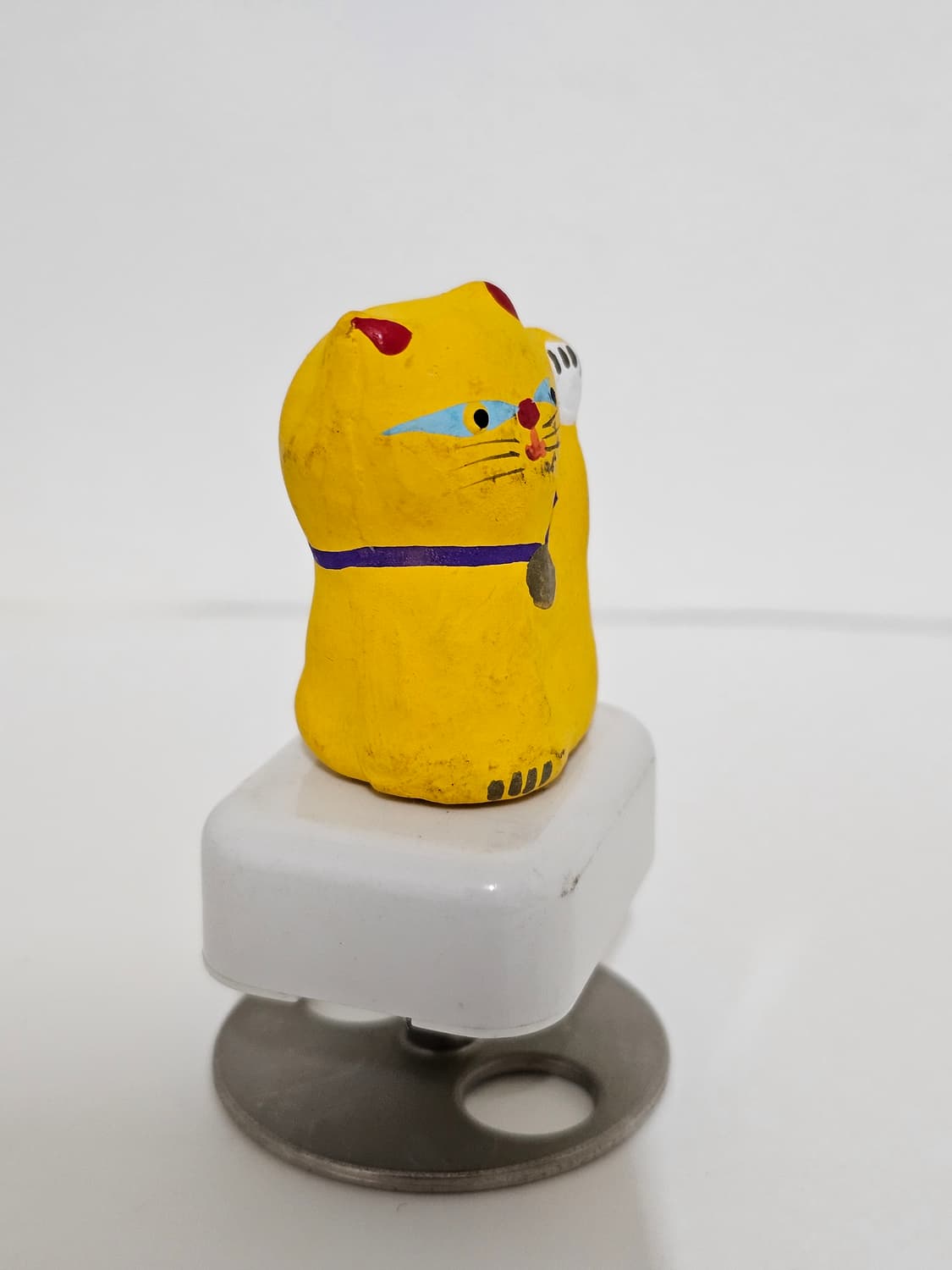 오타루 오르골박물관에서 구입 "복들어오는 노랑고양이" 상품이미지2