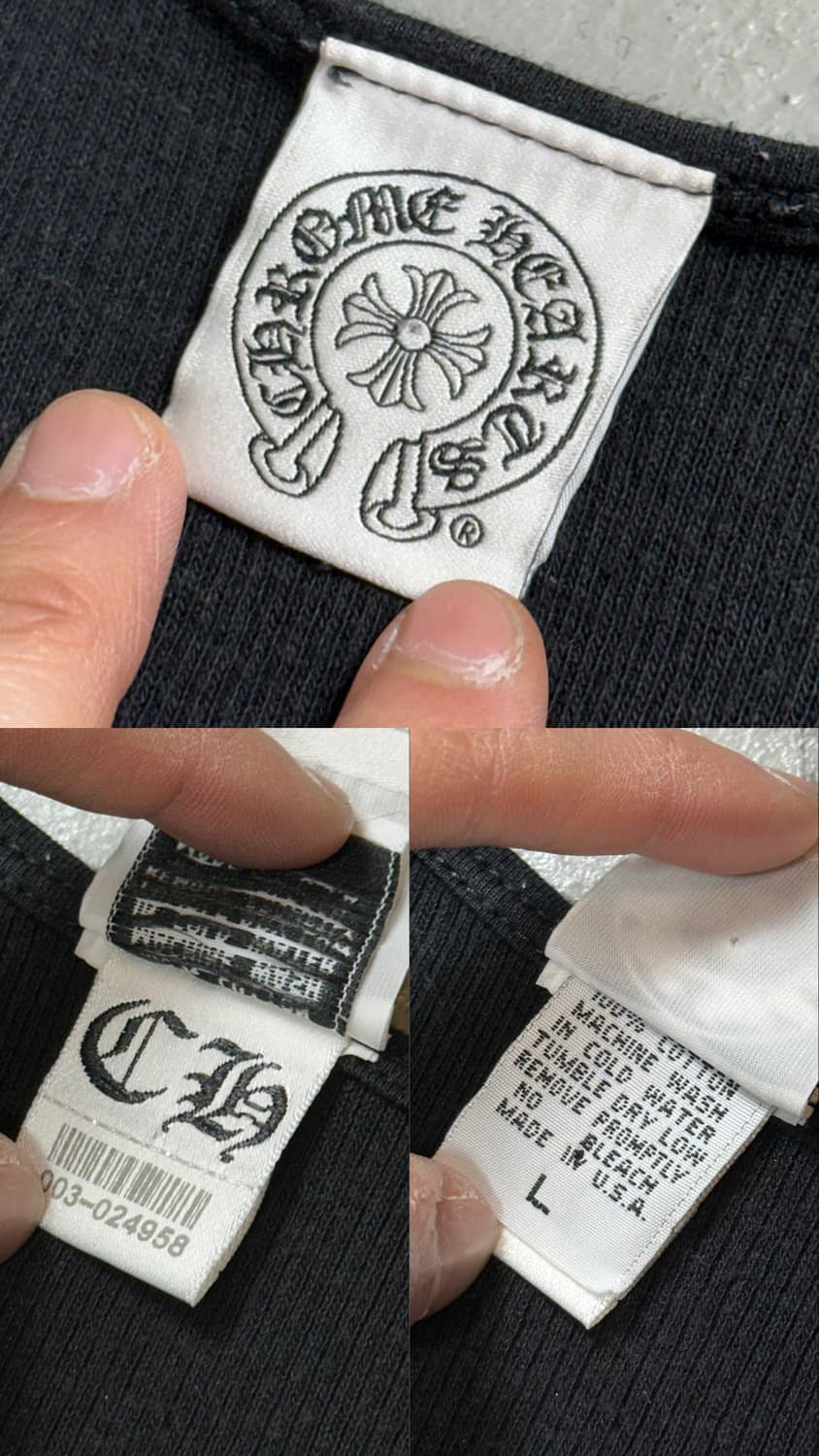 90’s 올드 크롬하츠 퍽유 탱크탑 USA Made 크롬하츠 나시 상품이미지8