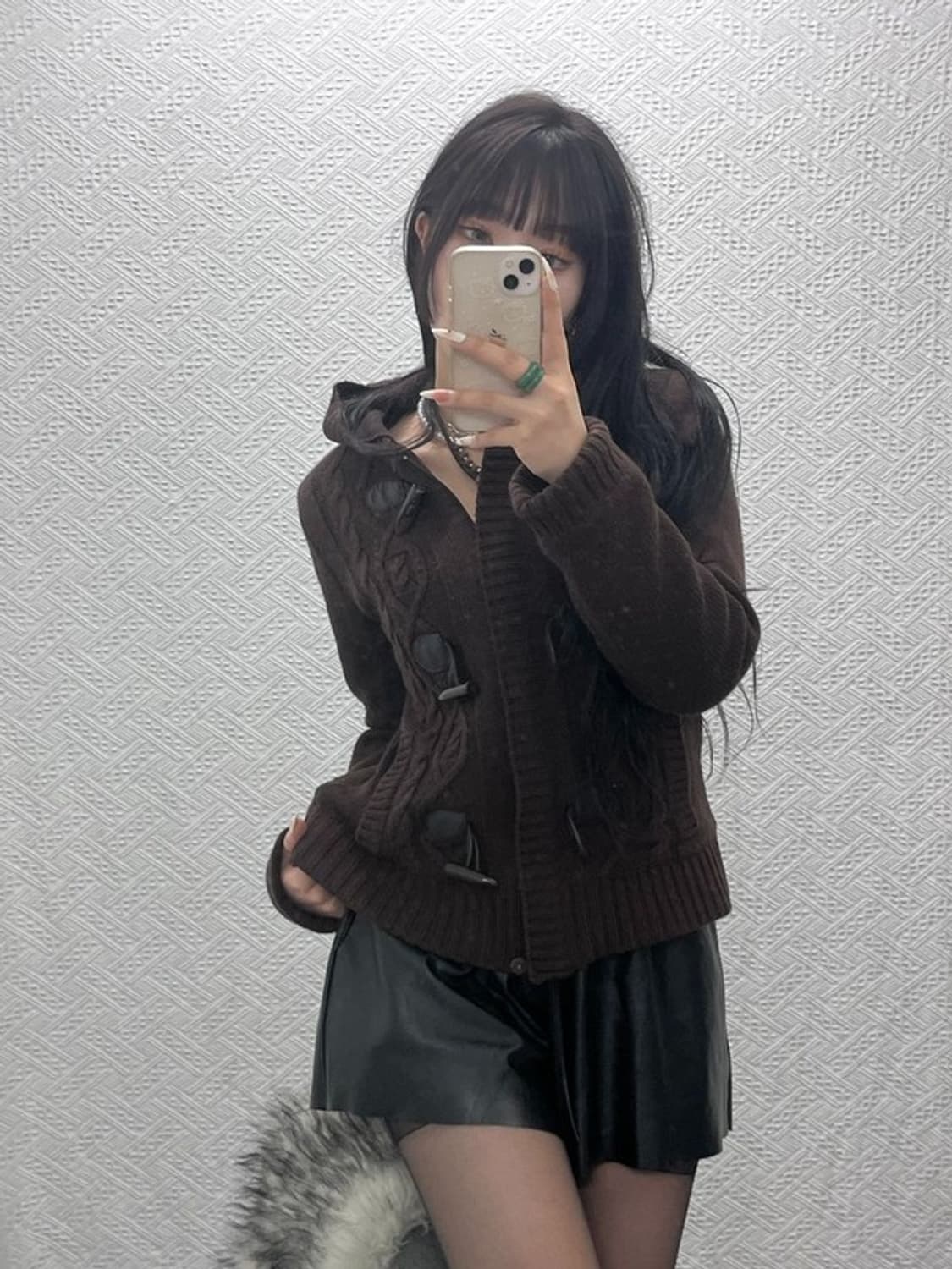 톰보이 진스 빈티지 캐주얼 떡볶이 집업 후드 가디건 85 C09410 상품이미지1