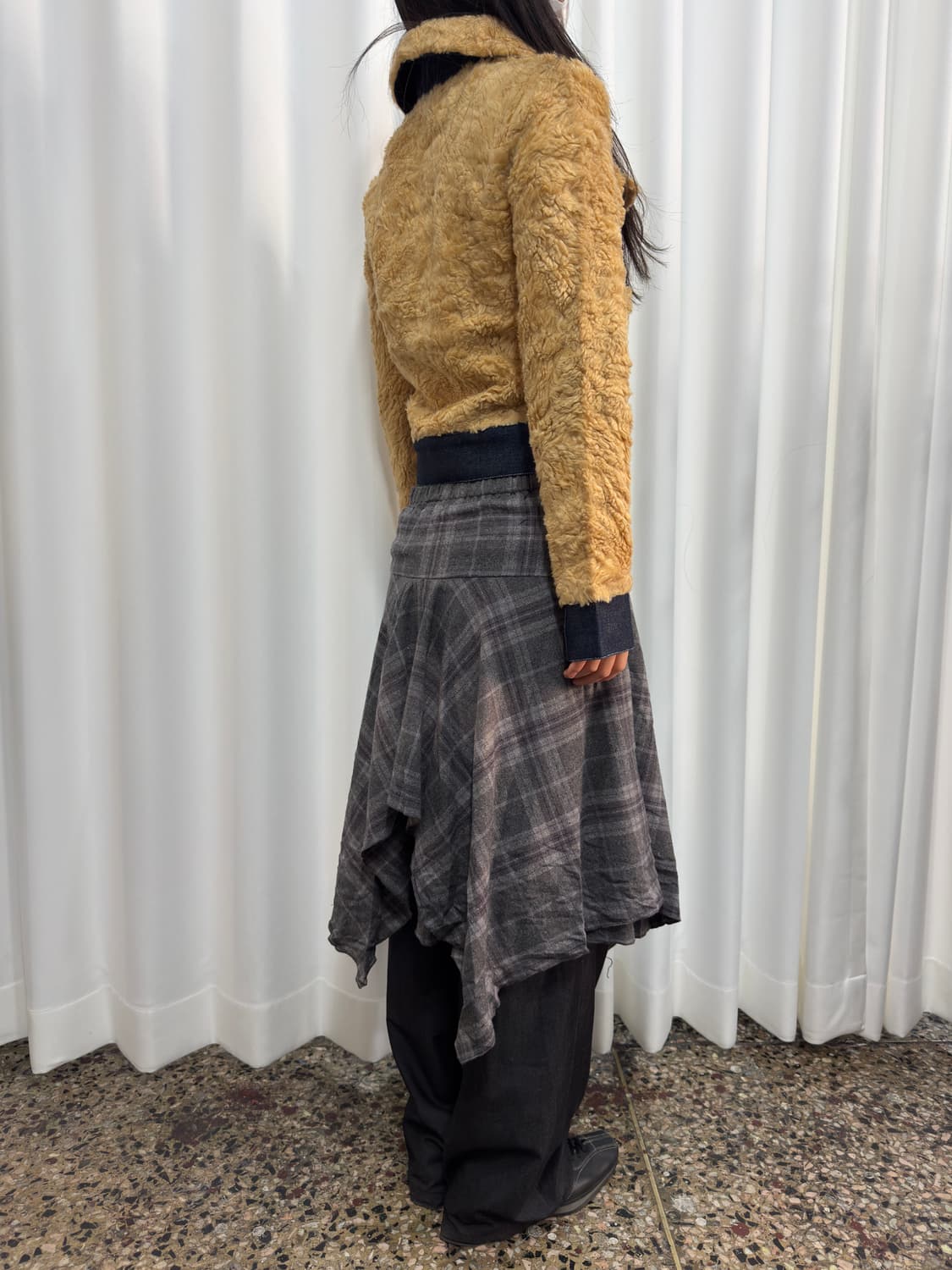 fur denim jacket 상품이미지3