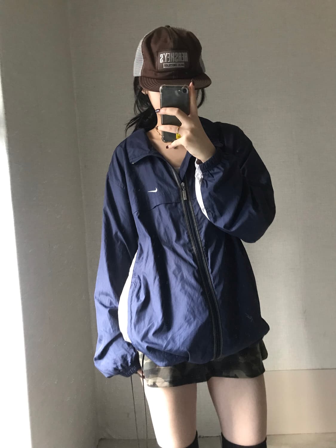 나이키 00s 네이비 바람막이 상품이미지1