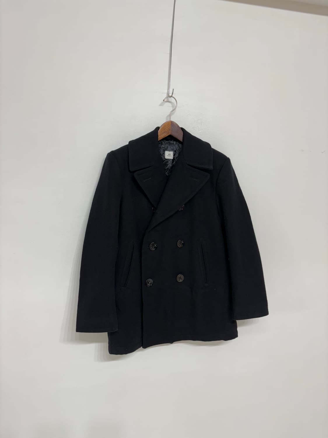 90‘s USN Wool Pea Overcoat. 상품이미지2