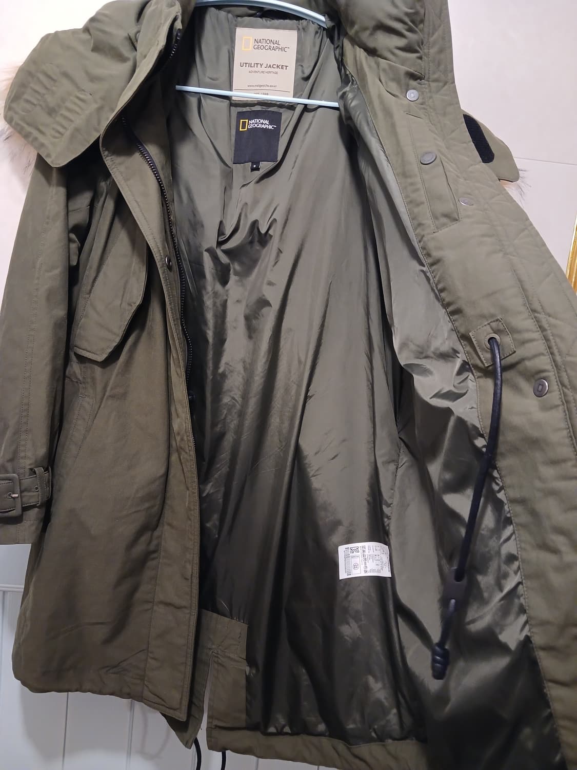 내셔널지오그래픽 정품 여성 바람막이 90 (S) 사이즈 상품이미지4