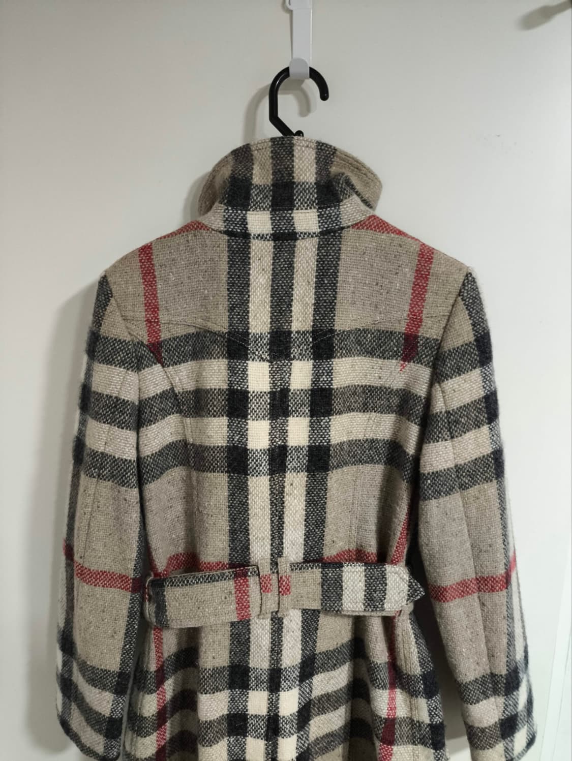 버버리 노바체크 벨티드 울코트 상품이미지7