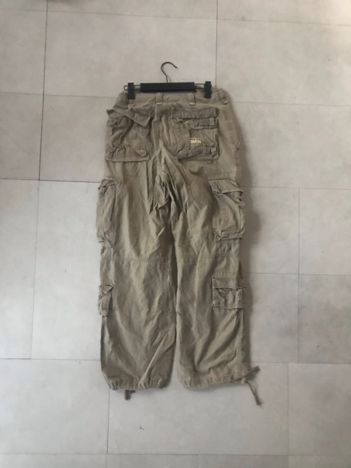 빈티지 베이지 와이드핏 카고팬츠 상품이미지7