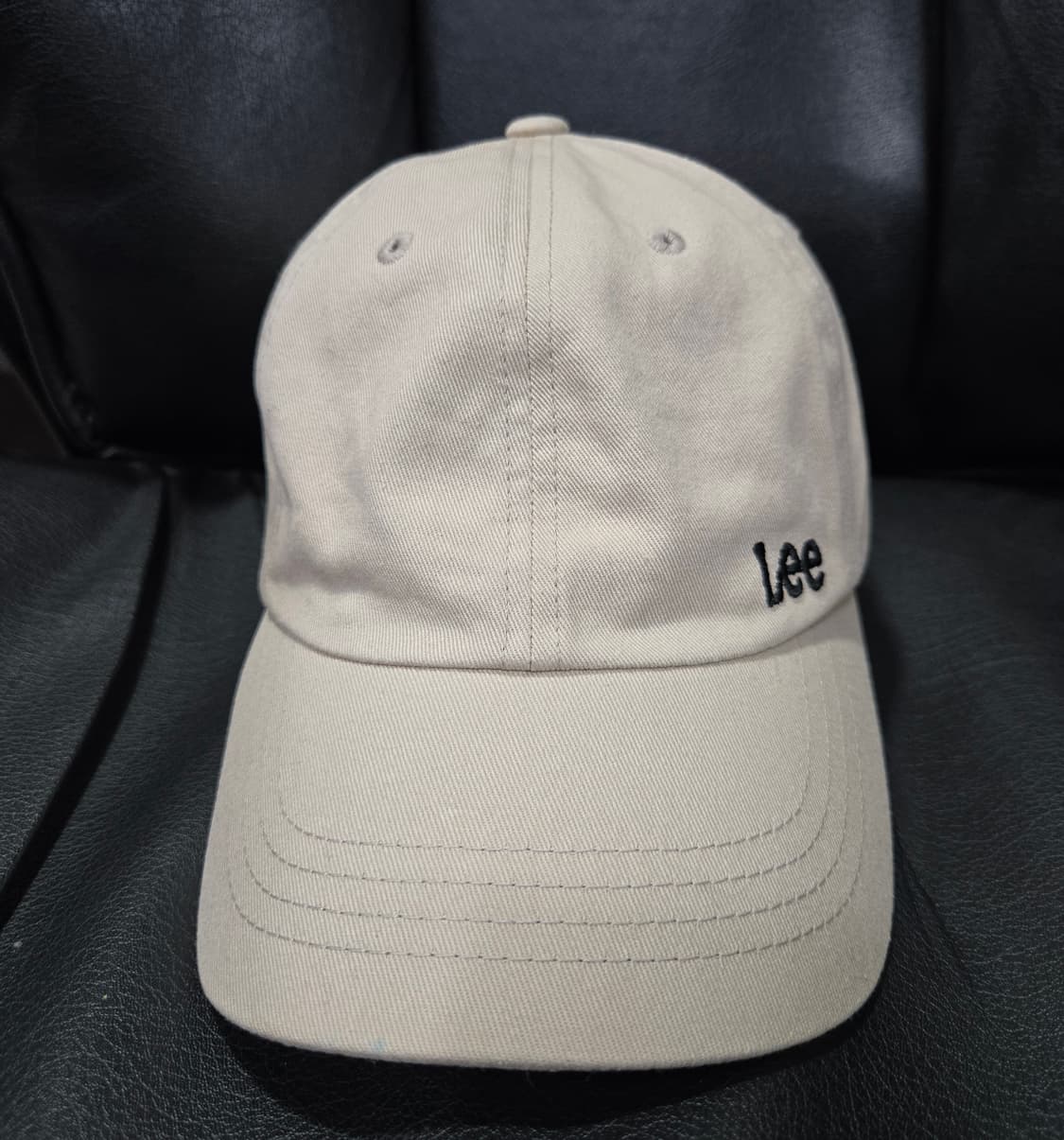Lee 리 사이드 로고 반커브 볼캡 모자 OS 상품이미지4