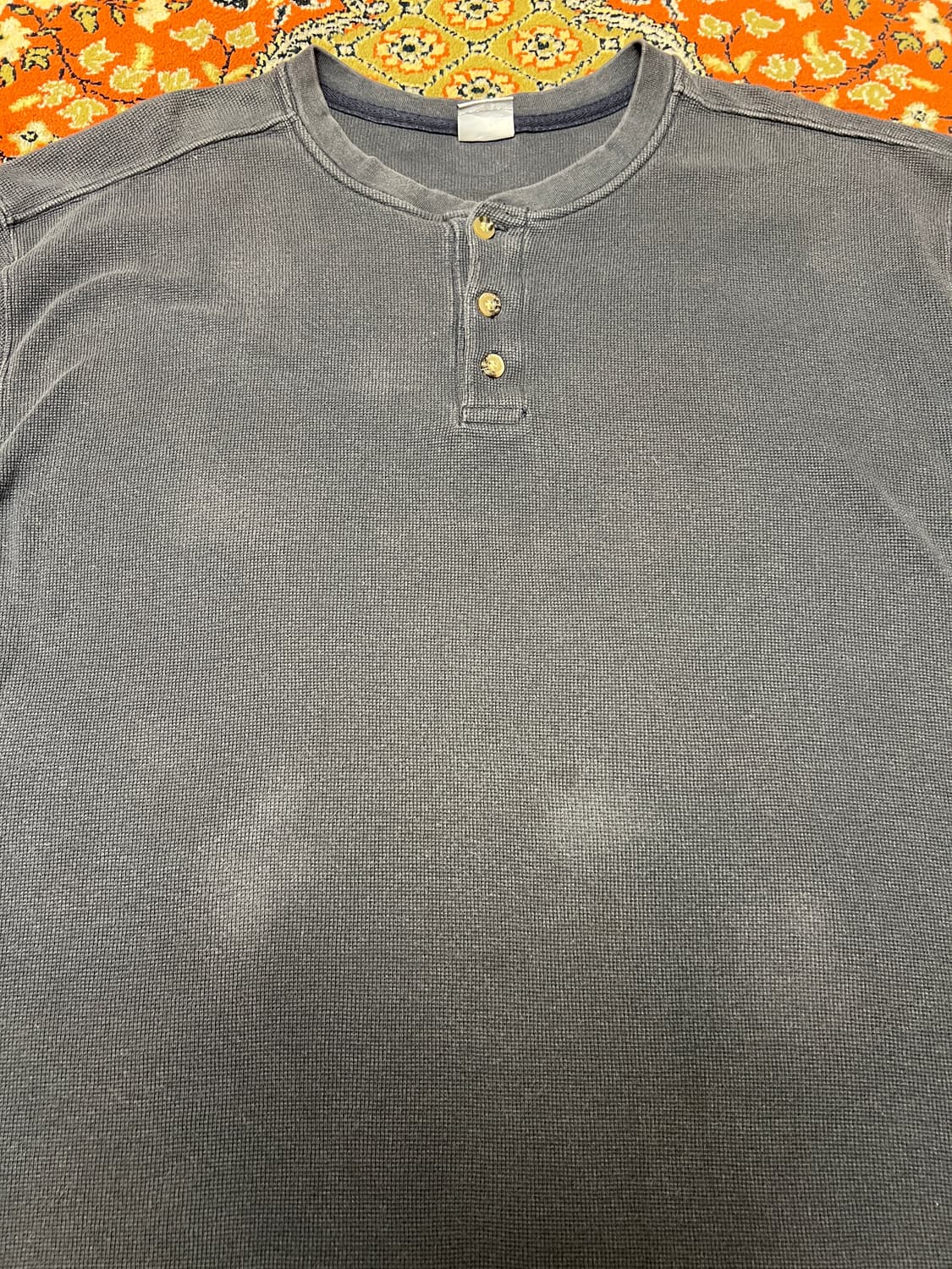 [L] Carhartt 칼하트 빈티지 차콜 헨리넥 상품이미지4