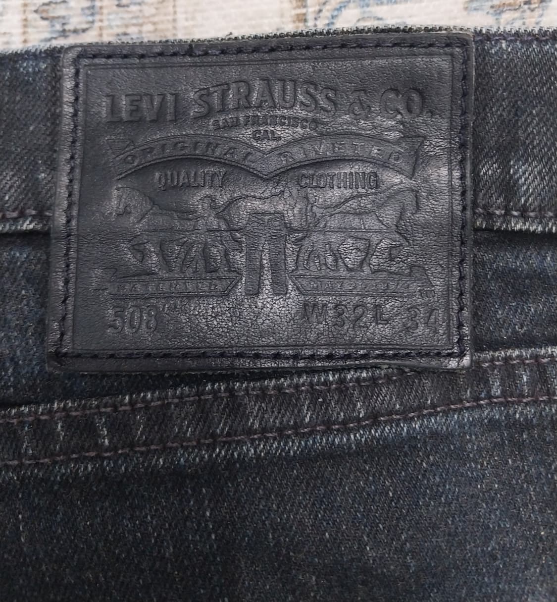 리바이스 508  블랙 데님팬츠 32/34 상품이미지3
