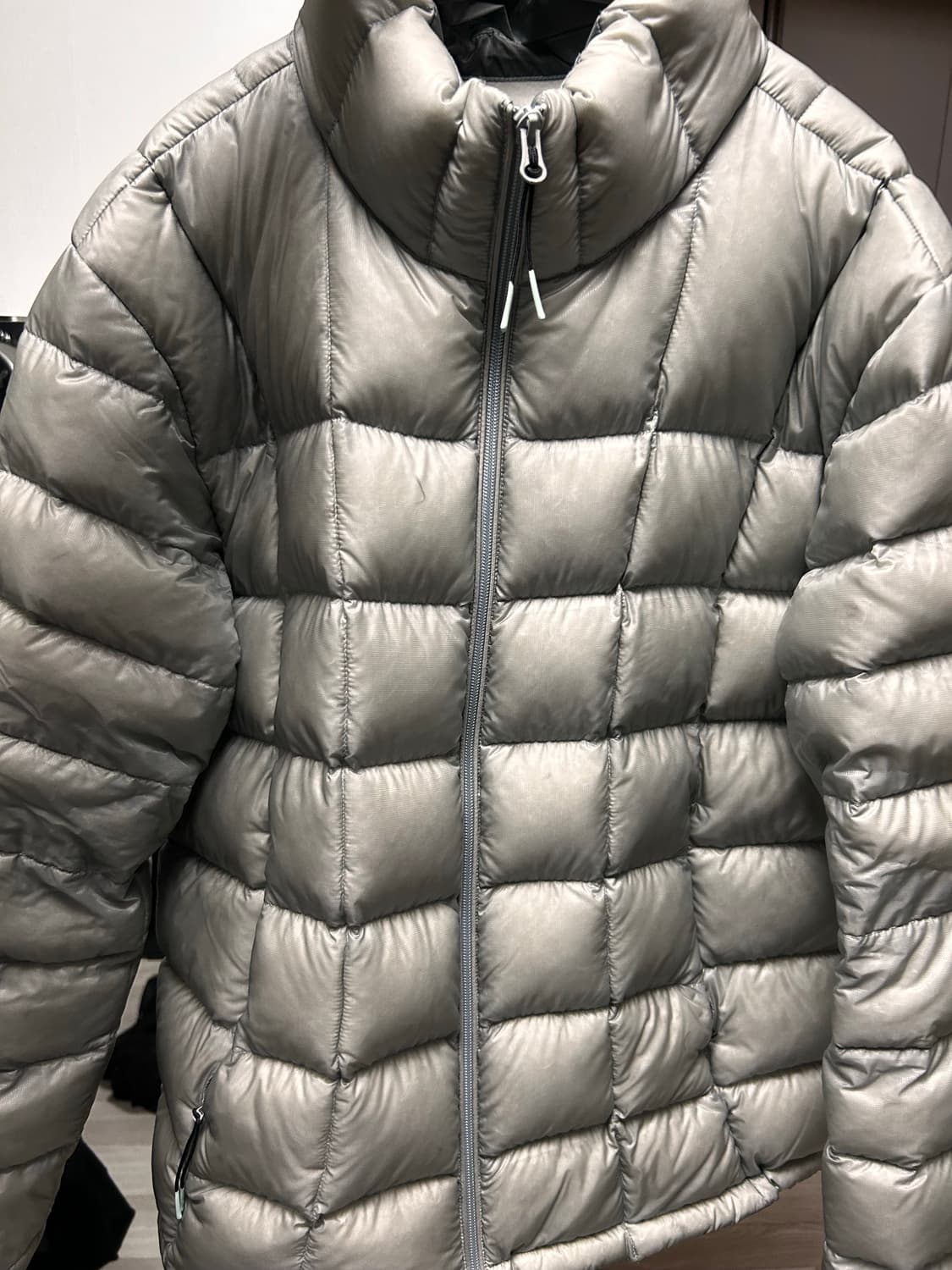 999HUMANITY 모듈러 경량 구스다운 패딩 그레이 상품이미지2