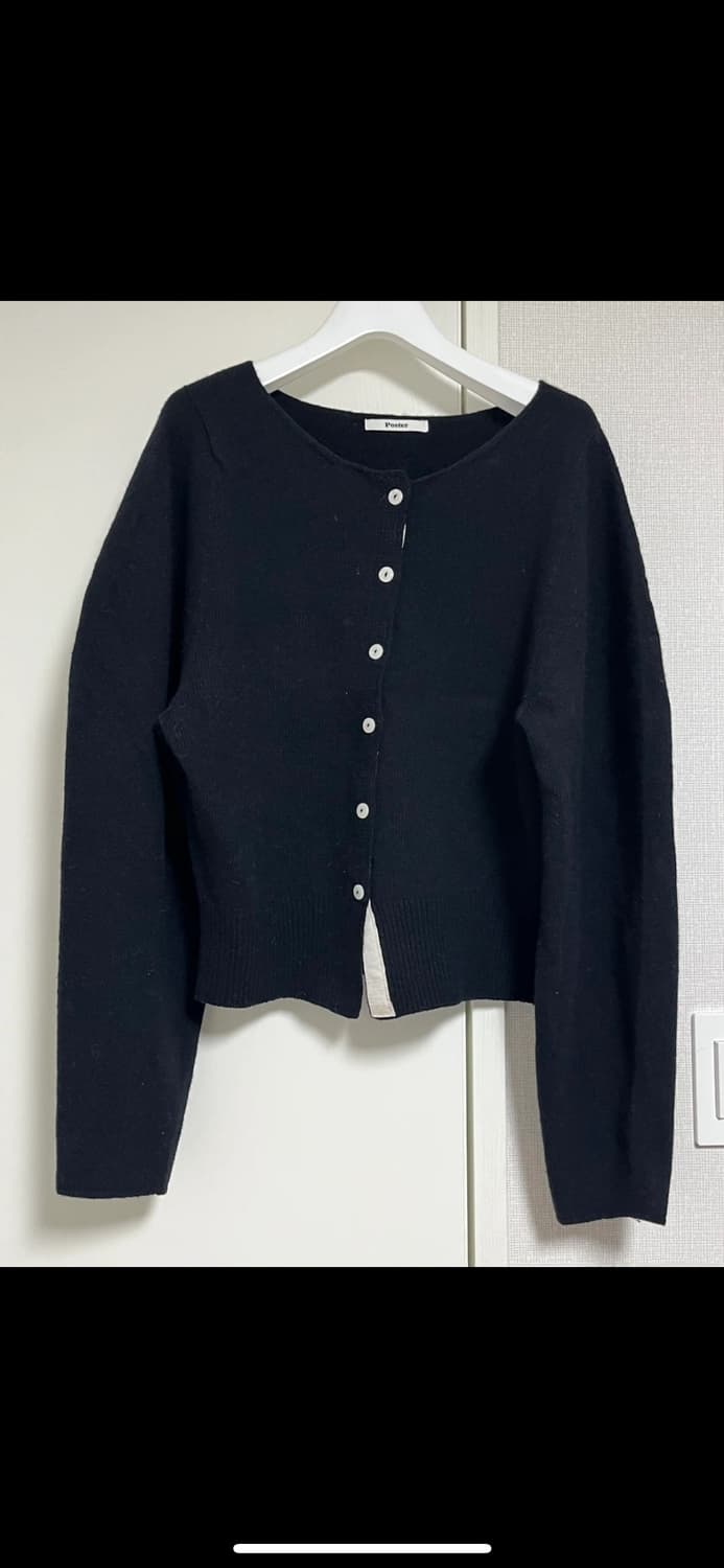 포스터 가디건 블랙 상품이미지4