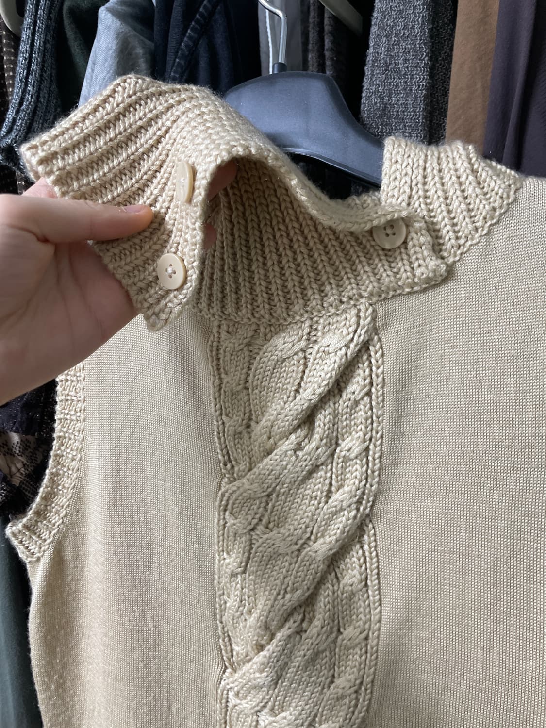 하이넥 니트 베스트 상품이미지2