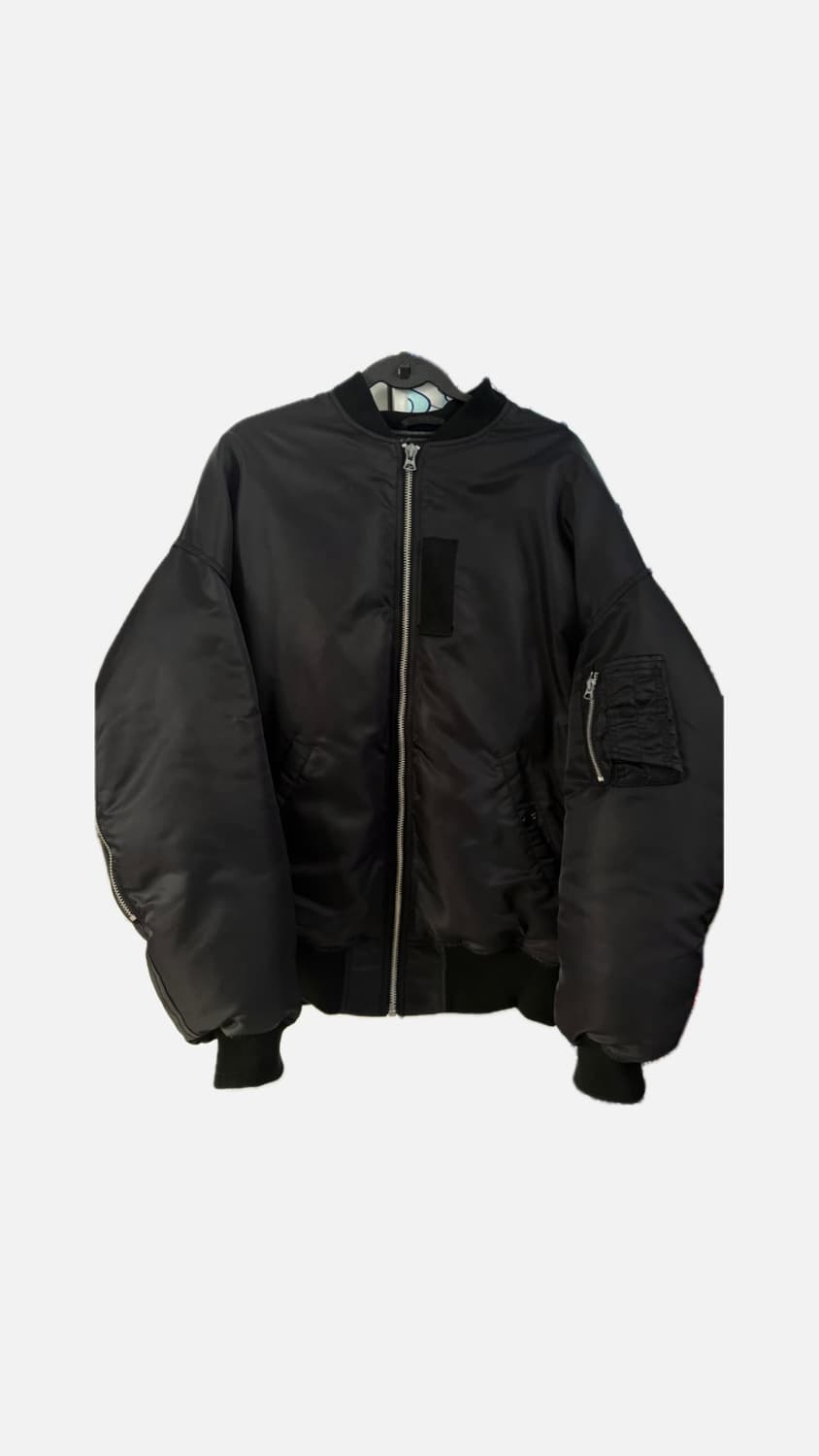 R13 zip out bomber black 알써틴 봄버자켓 상품이미지1