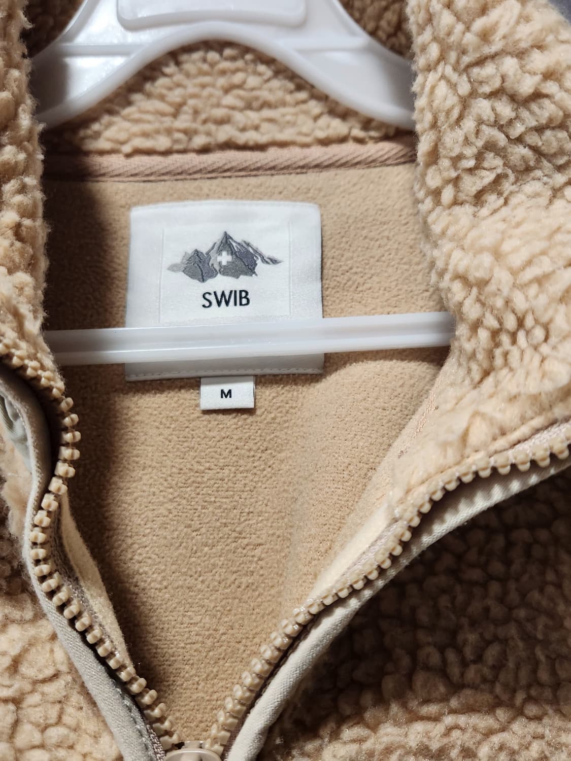 뽀글이 자켓 베이지 95(M) 상품이미지3