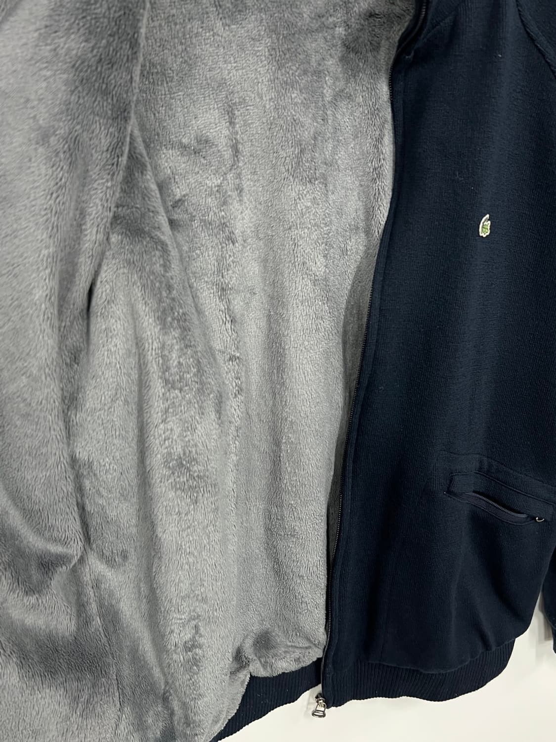 라코스테 네이비 후리스 집업 자켓 상품이미지4