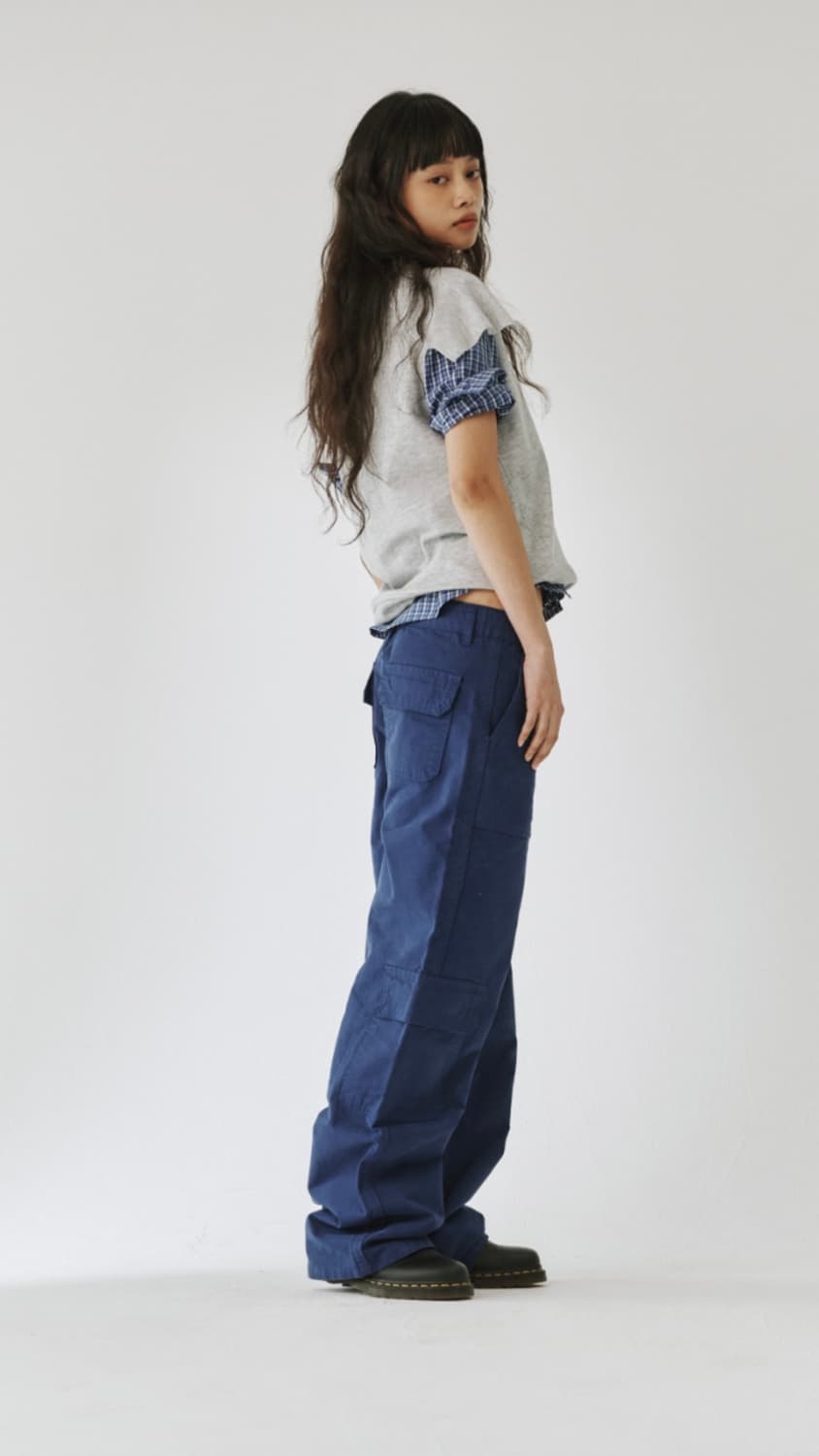 플리즈프로젝트 셔츠 + 컷팅 하프 스웻 상품이미지2