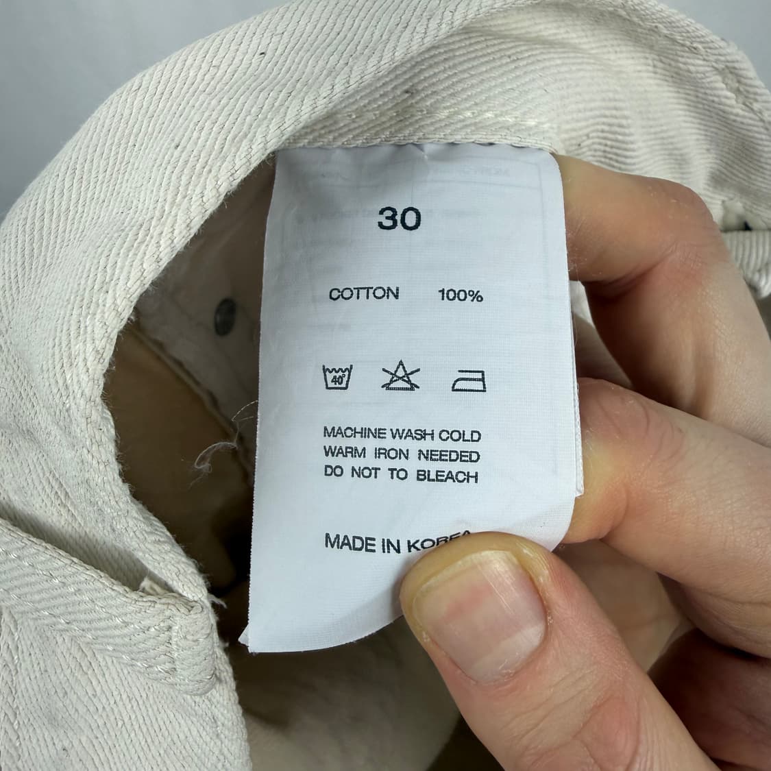 (30) 인스턴트 데님 화이트 진 상품이미지6