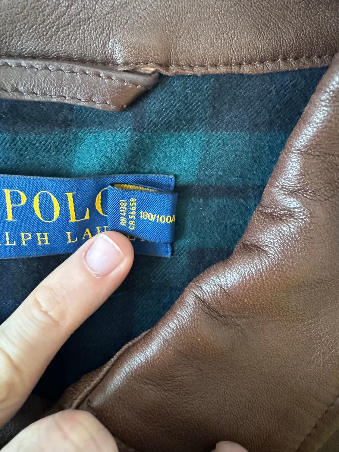 L 폴로 랄프로렌 맥스웰 램스킨 레더 자켓 / 뉴스보이 RRL 상품이미지4