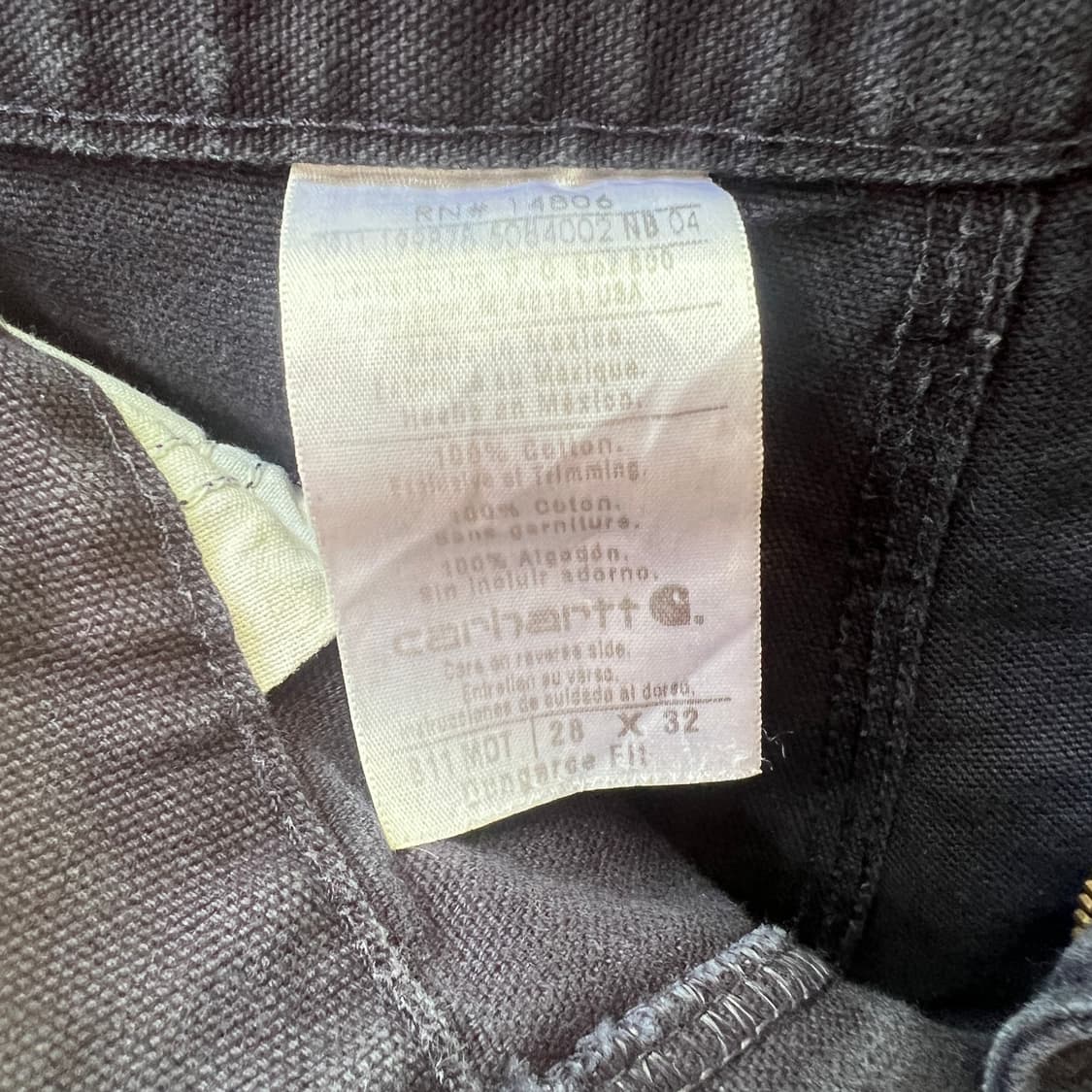 칼하트 카펜터 워크팬츠 B11 MDT 상품이미지8