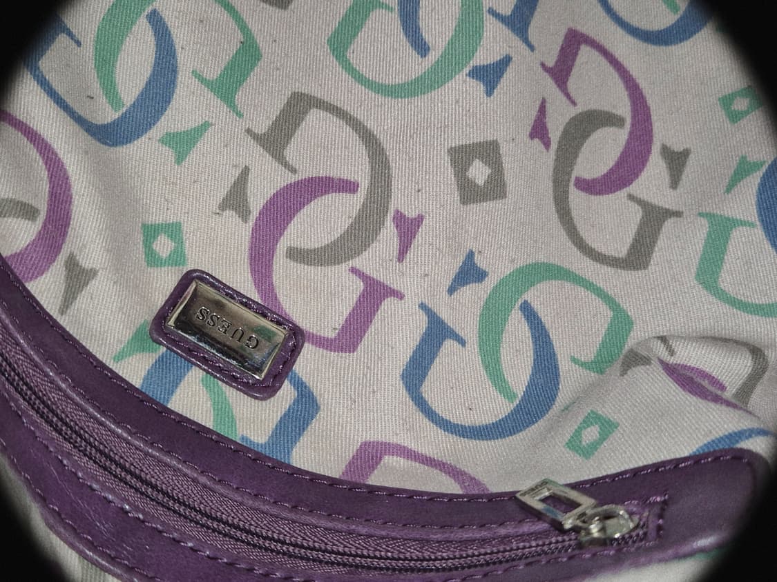 GUESS y2k Violet leather Hobo Bag 상품이미지3