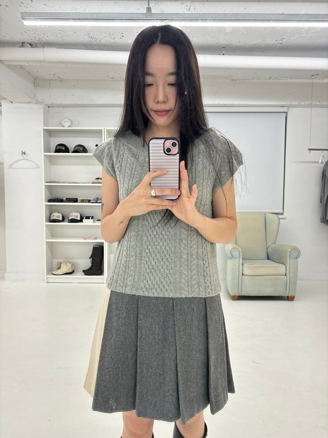 sacai luck wool knit dress 상품이미지7